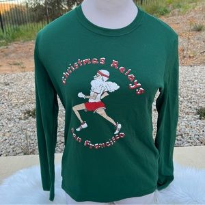 Santa Christmas Relays Shirt Medium
